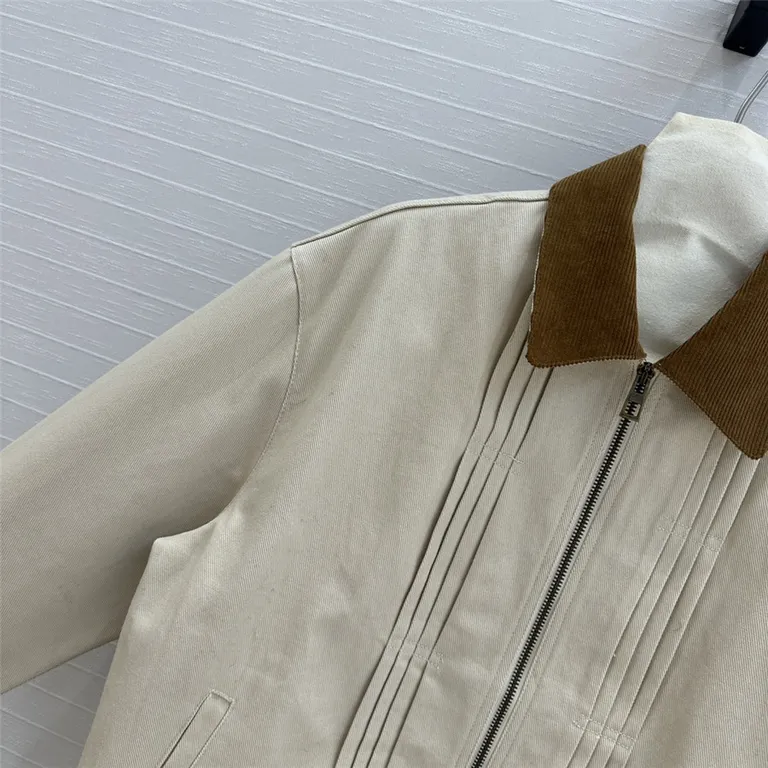 Loewe corduroy lapel barn coat